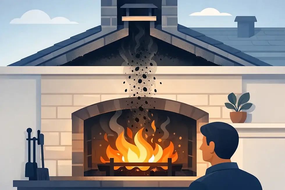 Why Is Fireplace Soot Falling Down the Chimney?