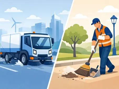 Power Sweeping vs Brush Sweeping