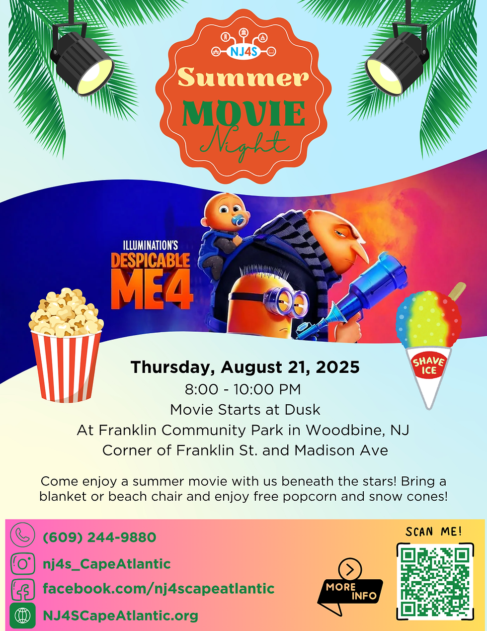 Summer Movie Night in Woodbine - Despicable Me 4