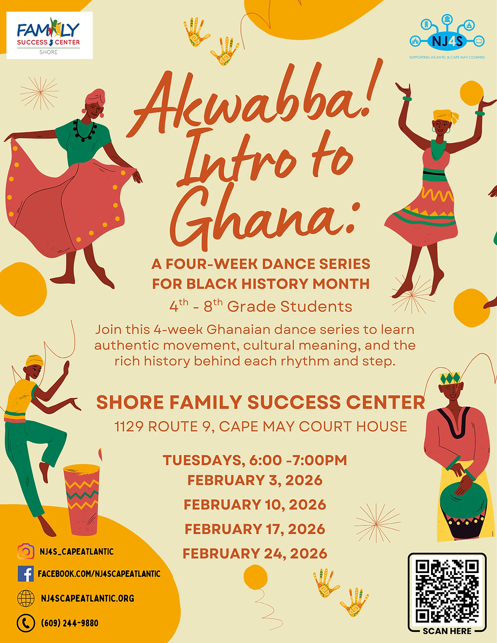 Akwabba! Intro to Ghana: A Four-Week Dance Series for Black History Month