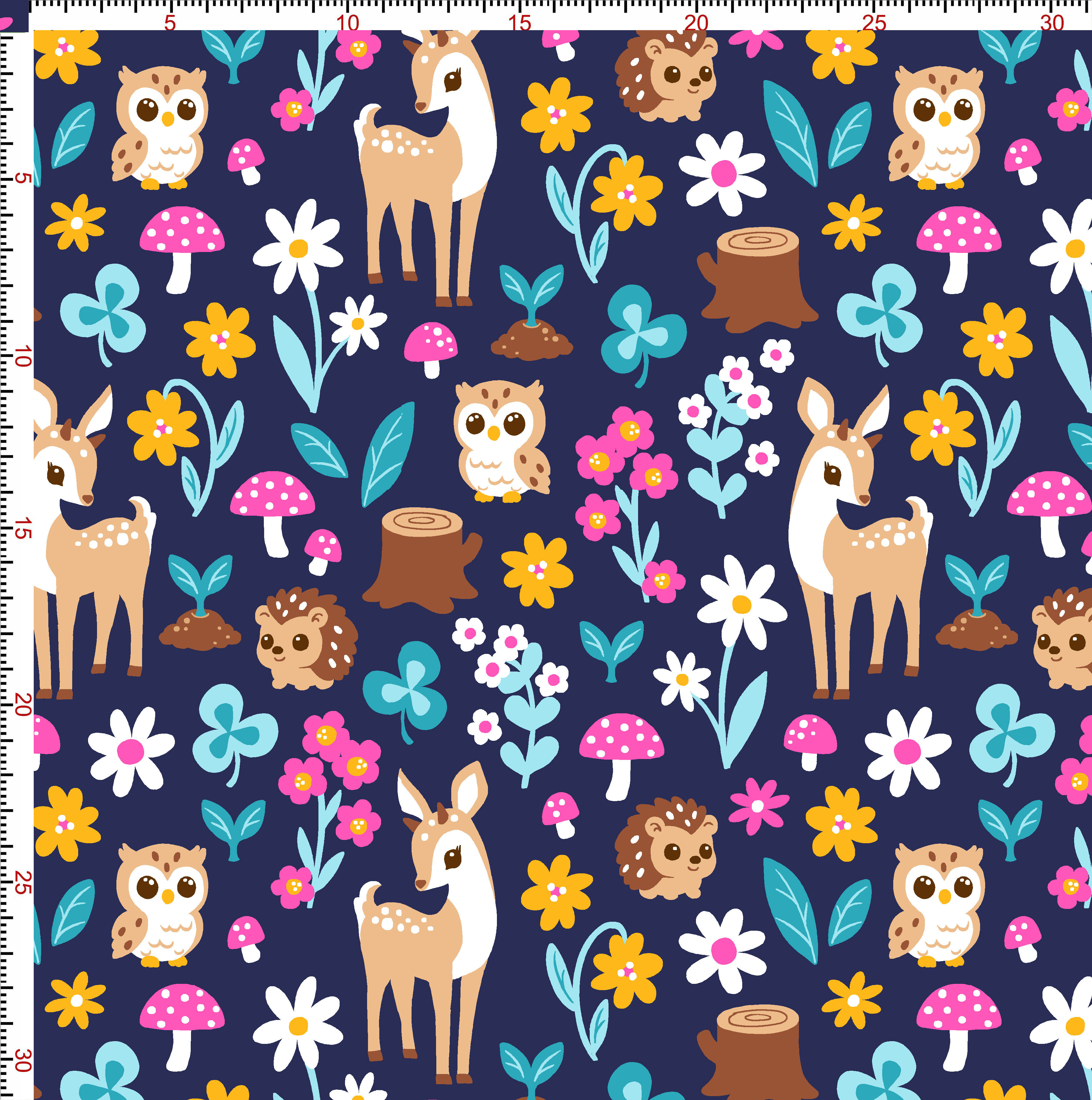 Waldtiere - 1 - Seamless Rapport 300dpi