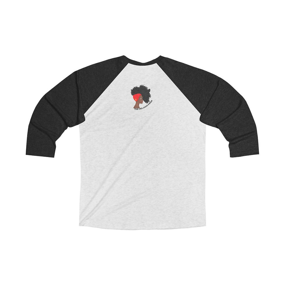 Thumbnail: Black Women Are DOPE/ Paint drip/ Tri-Blend 3/4 Raglan Tee