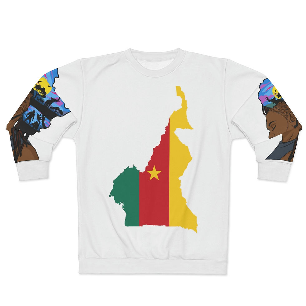 Thumbnail: Cameroonian mother Africa, Alkebulan AOP Unisex Sweatshirt