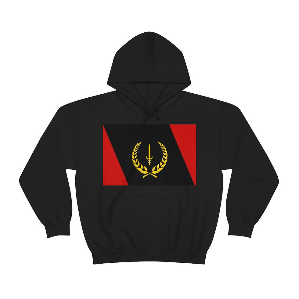 Thumbnail: Black American Heritage flag Unisex Heavy Blend™ Hooded Sweatshirt