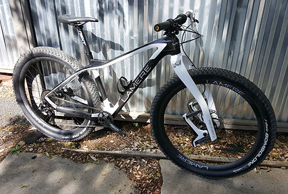 LaMere Cycles custom carbon fat bike - The Killer Whale!