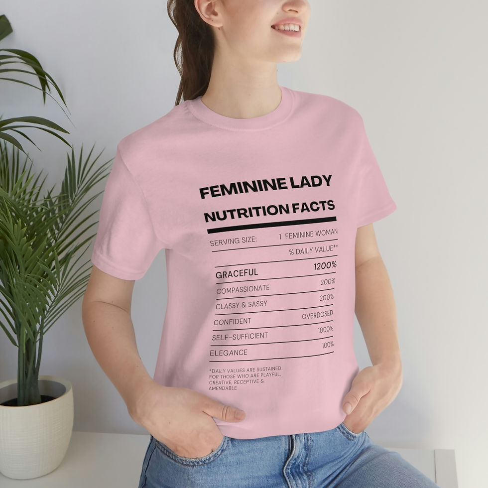 Thumbnail: Feminine Nutrition facts,  Jersey Short Sleeve Tee