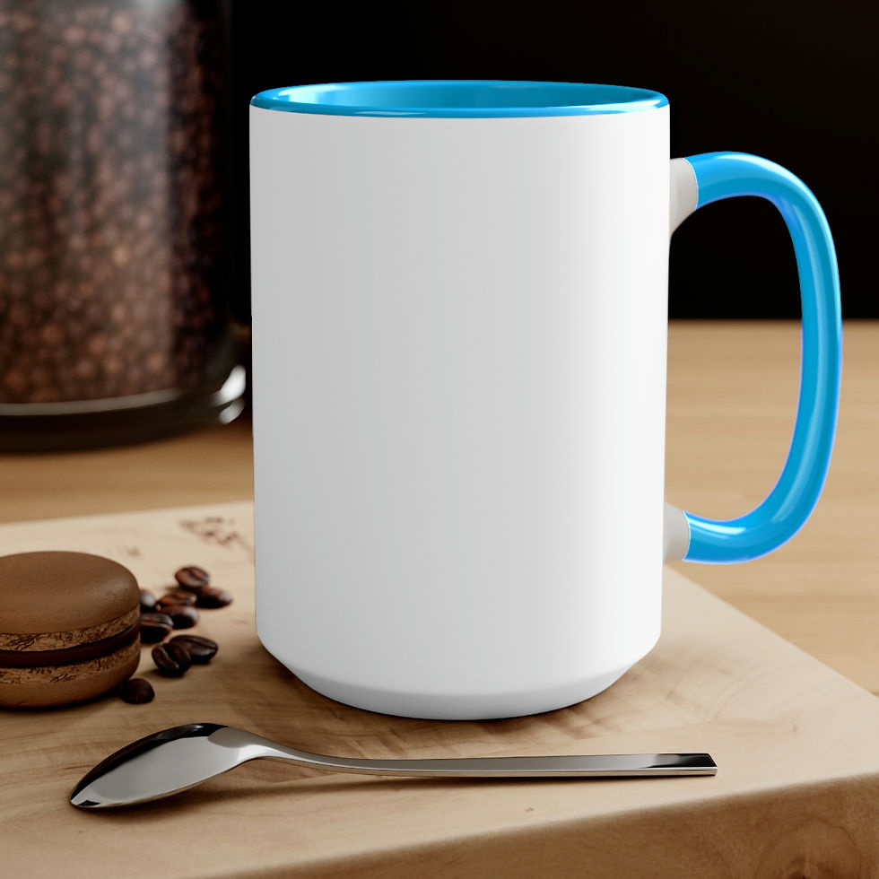 Thumbnail: Black Girl Follow Trend. Bet ty boop. Tik tok. Two-Tone Coffee Mugs, 15oz