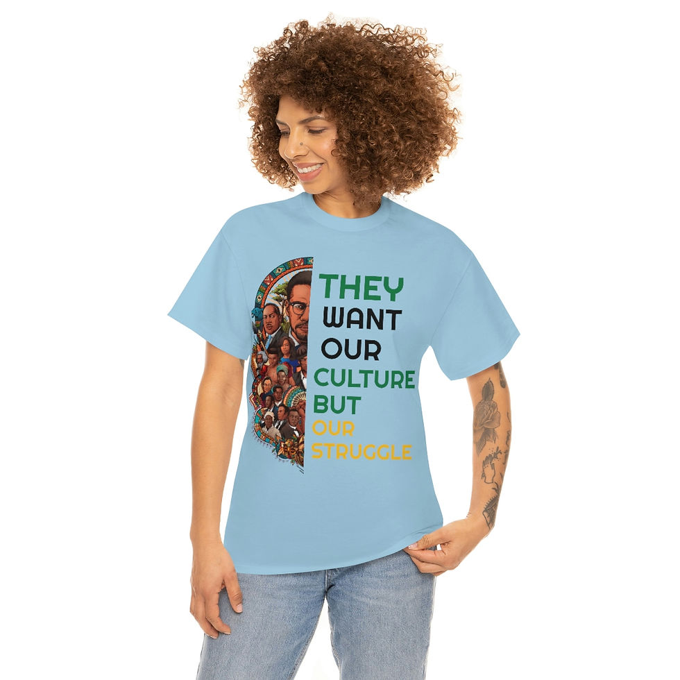 Thumbnail: They want our culture but not our struggle/Black History Month/  Unisex  Tee