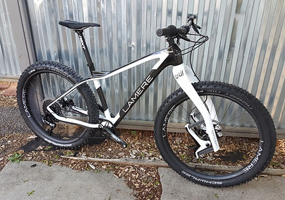 LaMere Cycles custom carbon fat bike - The Killer Whale!