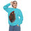 Thumbnail: Cozy Holiday Girl Sweatshirt — Winter Gift Holding Present Graphic