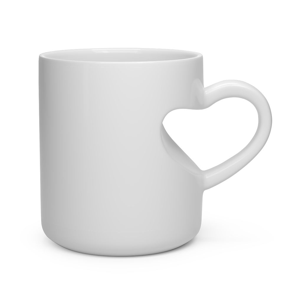 Thumbnail: Accountability Sistas mug, Self-Love, Heart Shape Mug