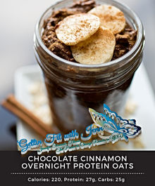 Chocolate Cinnamon overnight Protein Oats