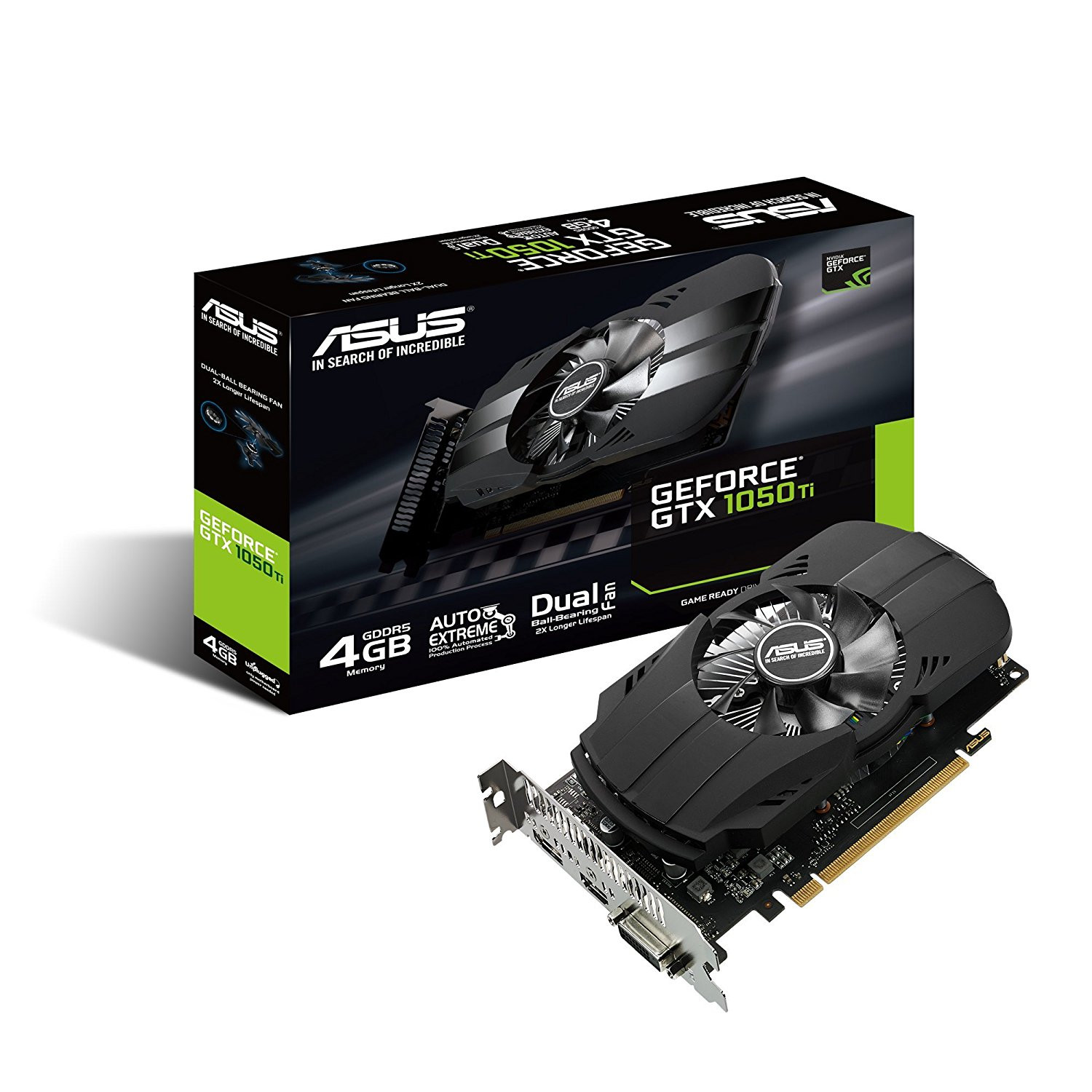 ASUS Geforce GTX 1050 Ti 4GB Phoenix Fan Edition