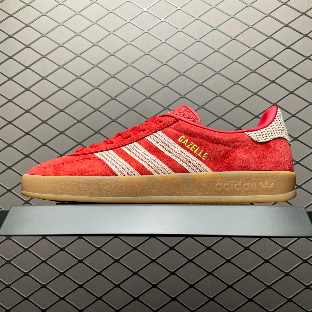 Adidas Gazelle Red Woven Stripes