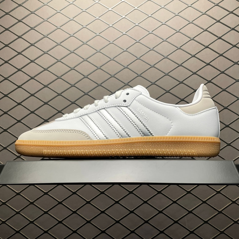 Adidas Samba – White & Silver