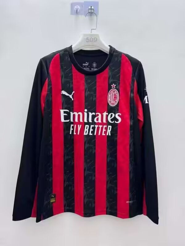 Camiseta Ac Milan 2025 Manga Larga