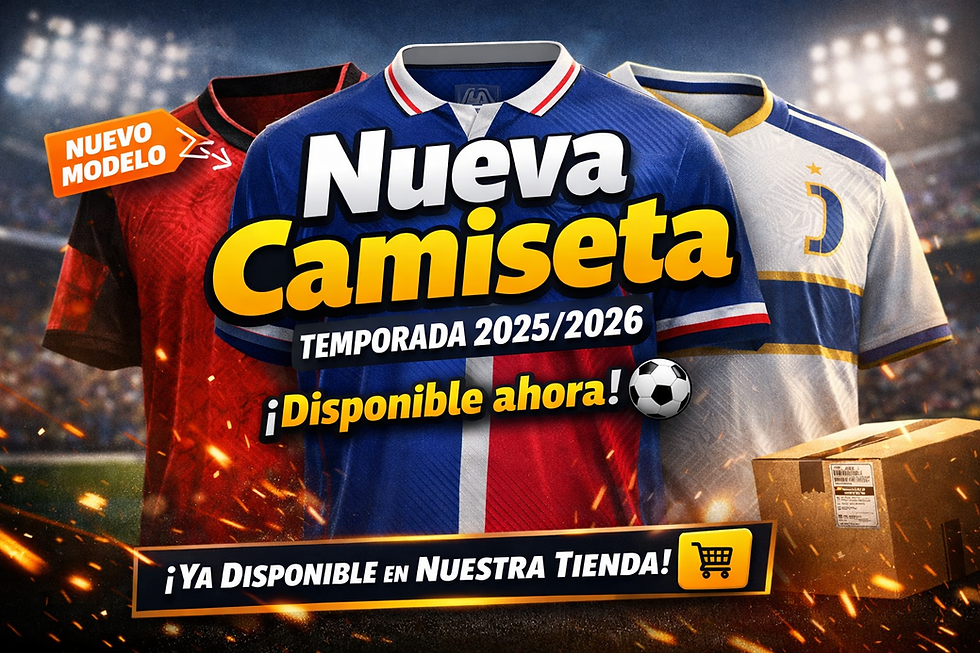Nueva camiseta de fútbol temporada 2025/2026 disponible ahora en tienda online, últimas novedades en camisetas de equipos de fútbol
