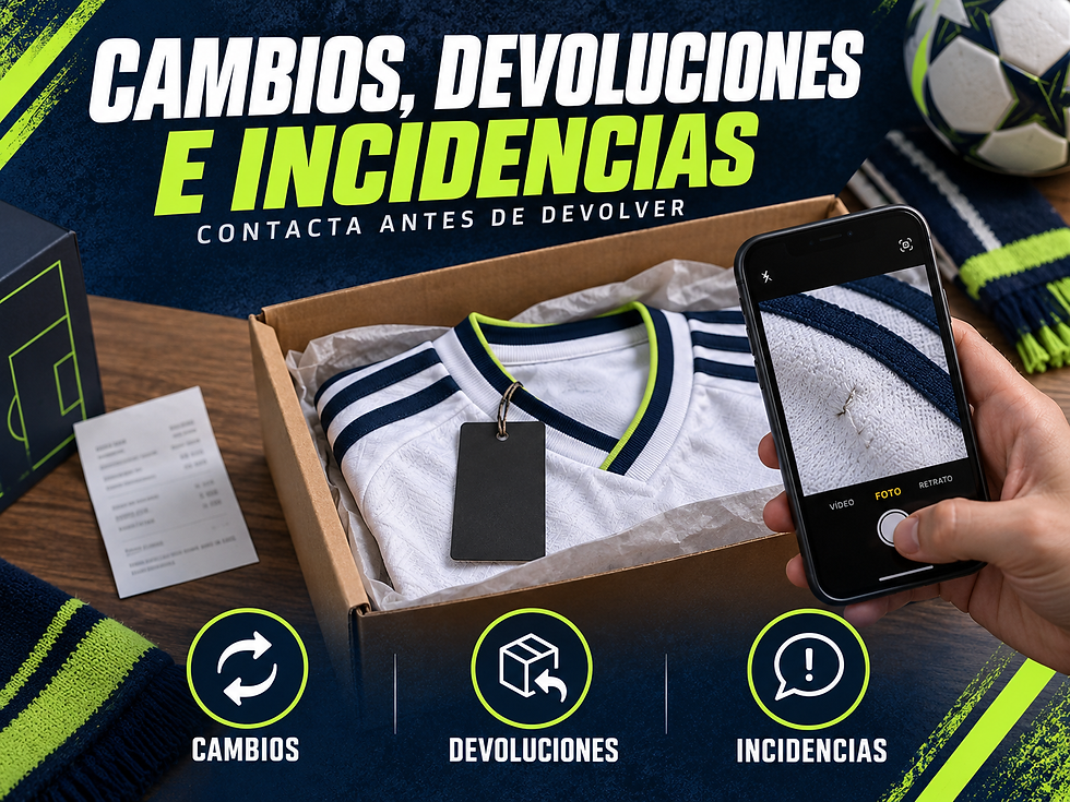 Cambios, Devoluciones e incidencias