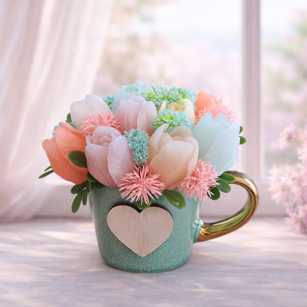 CANECA FLORAL “MÃE É FLOR”