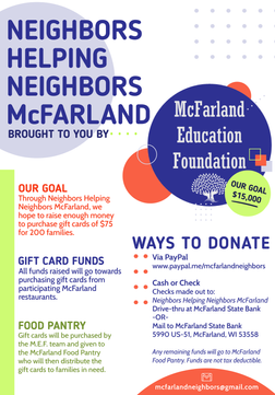 McFarland Education Foundation Donation Flyer