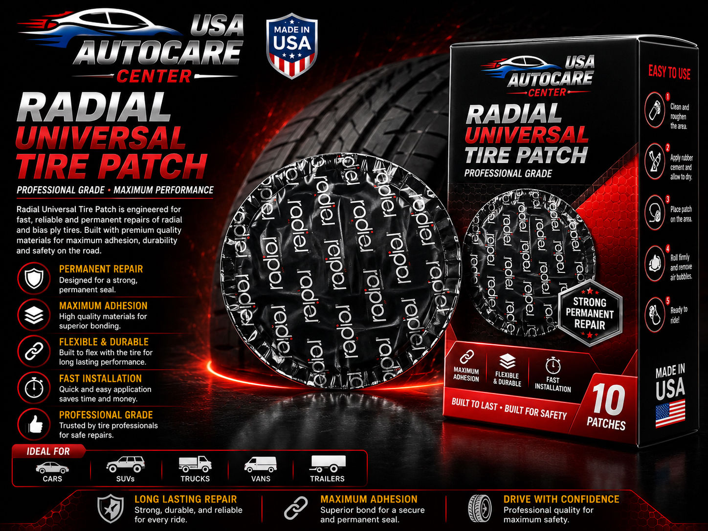Radial Universal Tire Patch