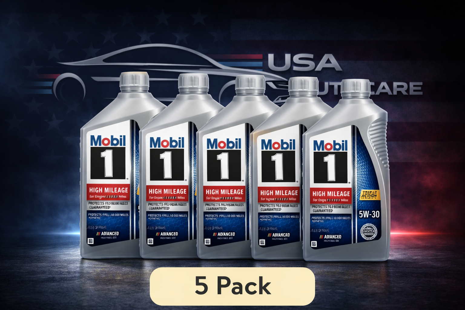 Mobil 1 Full Synthetic Motor Oil 5W-30 (1 Qt)