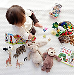 Toddler with Toys