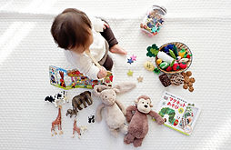 Toddler with Toys