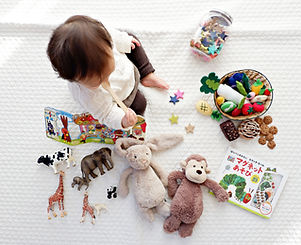 Toddler with Toys