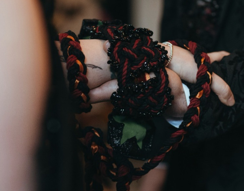 a handfasting ceremony at our unique venue in lancashire