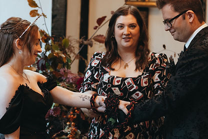handfasting at an alternative wedding venue lancashire