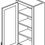 Thumbnail: Shaker 12" x 42" Wall Cabinet