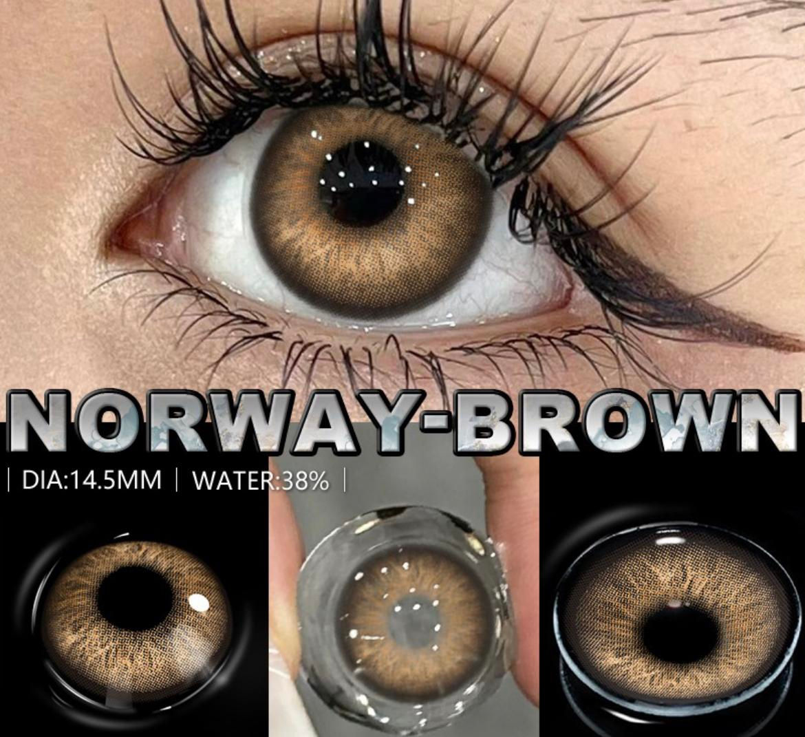 llLa Toxica Norway Brown Beauty Cosmetic Contacts