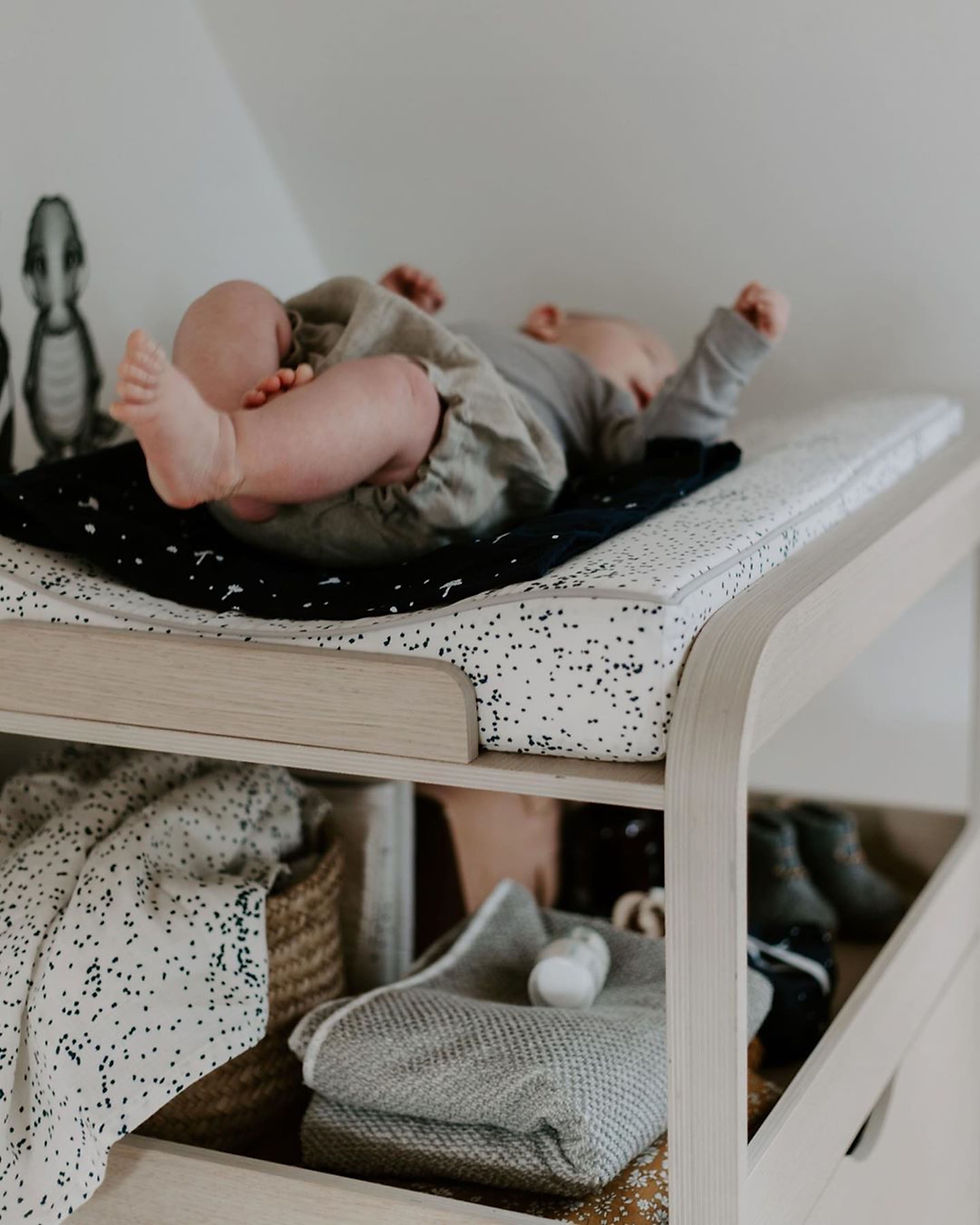 Luxury Organic Changing Mat Midnight Dust, Born Copenhagen