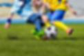 Soccer players colliding