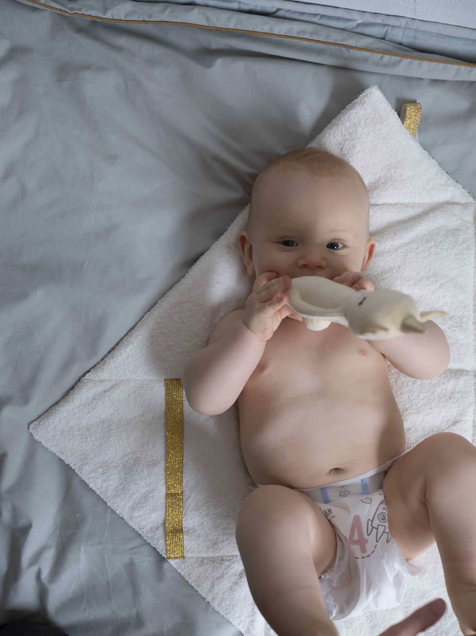 Organic Cotton Changing Pad Mauve, Fabelab