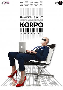 Plakat spektaklu "Korpo" - Teatr STEP