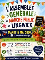 Assemblée générale du Marché public de Lingwick ce mardi 12 mai 2026 à 19 h