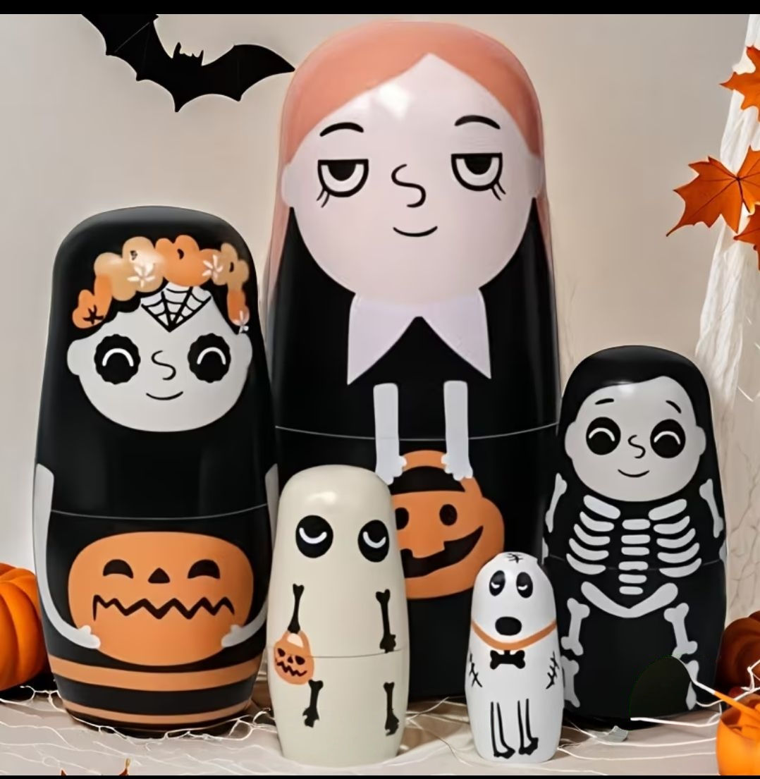 Halloween Wooden Nesting Dolls