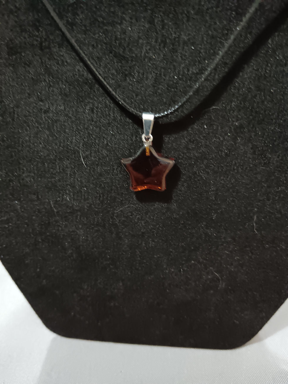 Thumbnail: Star Shaped Pendant and Corded Chain