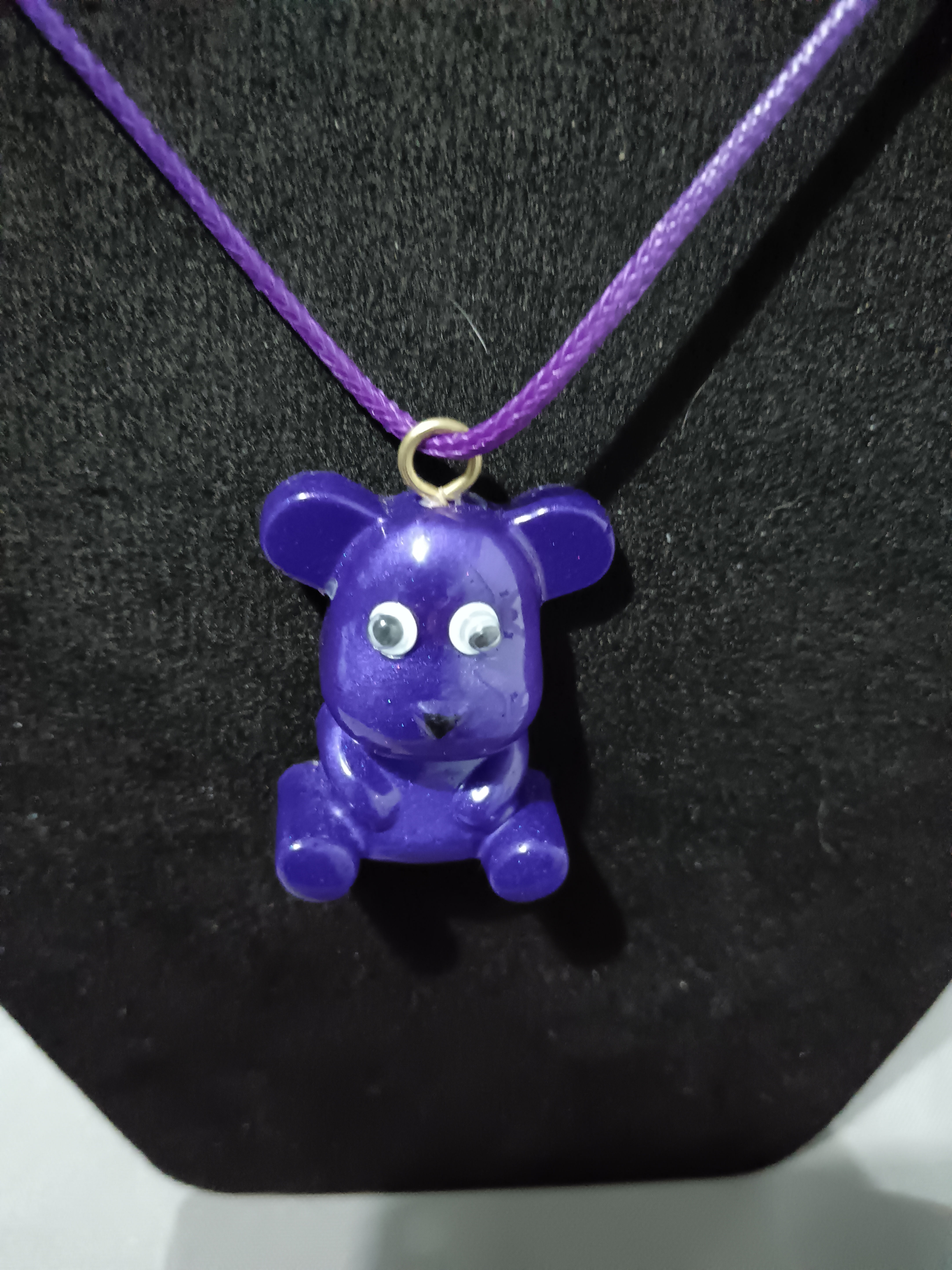 Teddy Bear Pendant and Chain