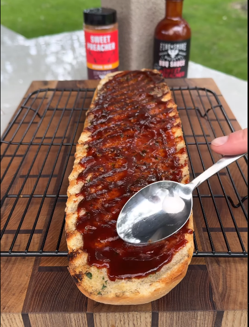 BBQ Sauce On French Bread