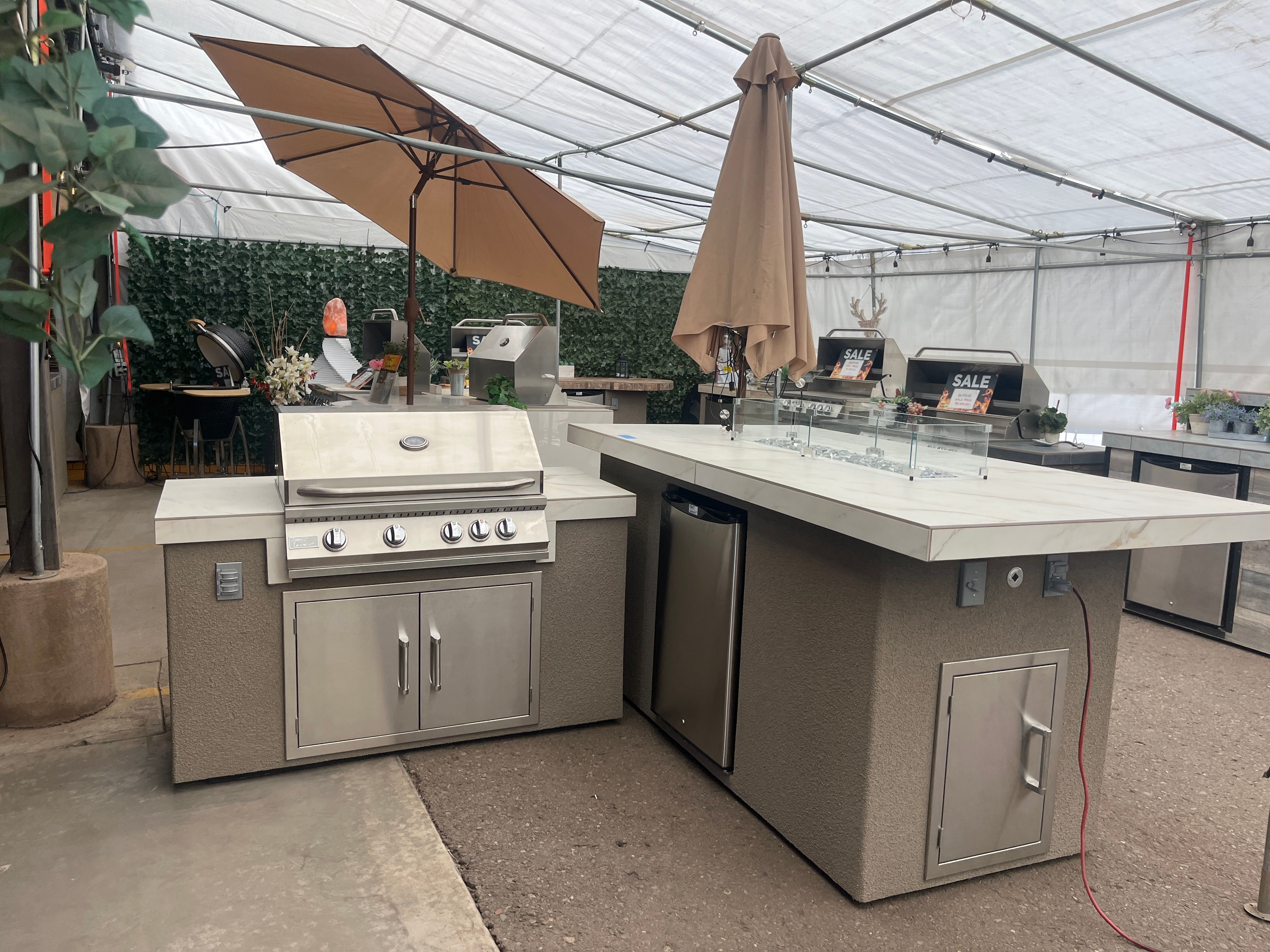 baja fire bbq island