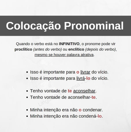 Colocação Pronominal