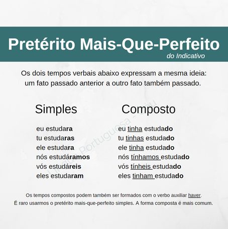 Pretérito Mais-Que-Perfeito