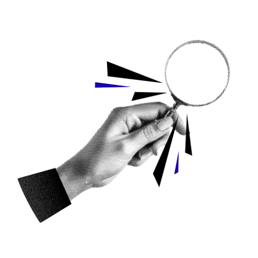 Magnifying glass design graphi