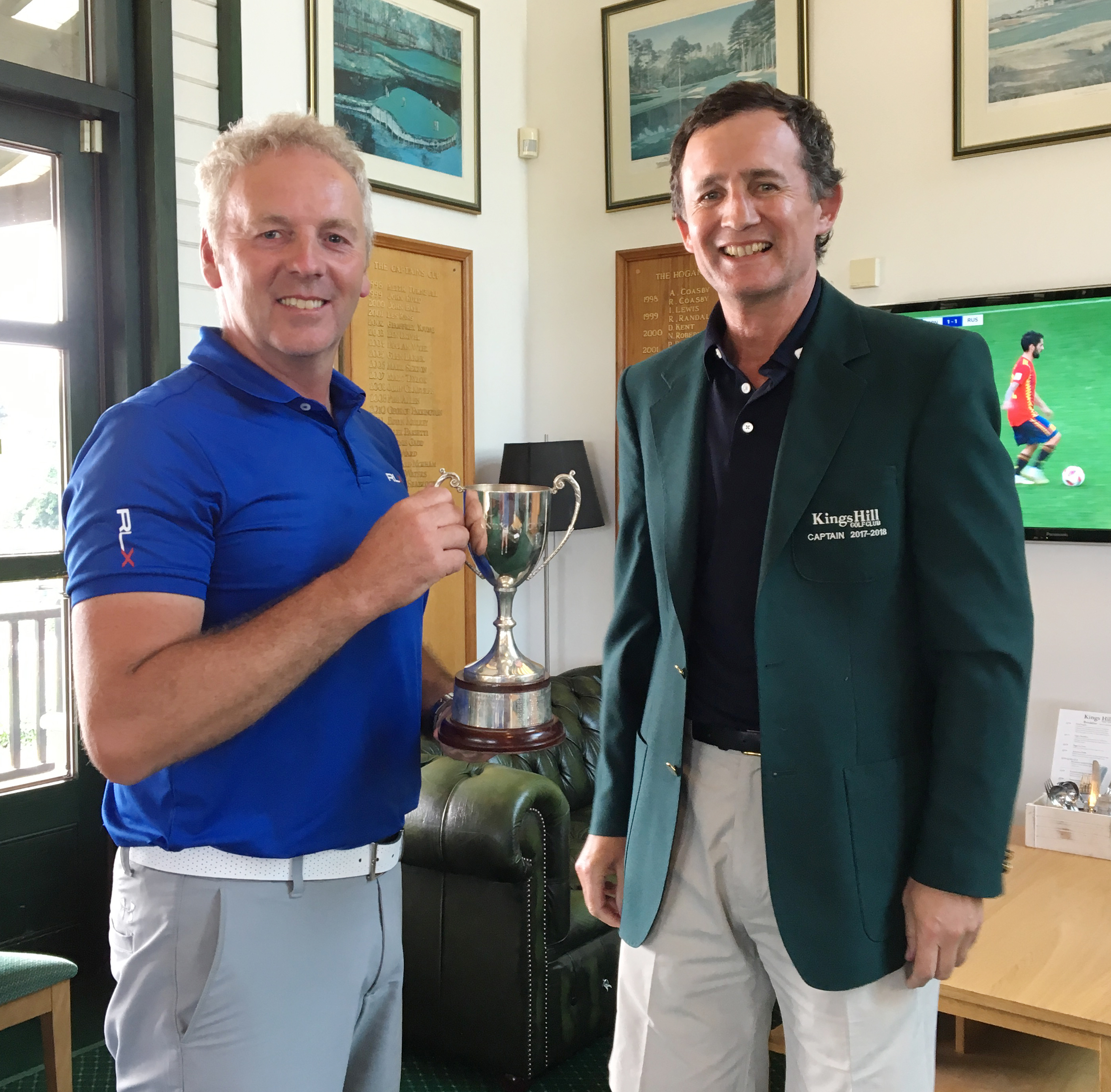 Handicap cup winner Richard Randall