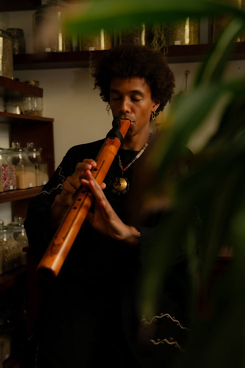 dave achula playing flute