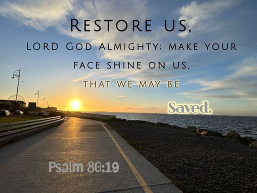 Restore me O LORD!