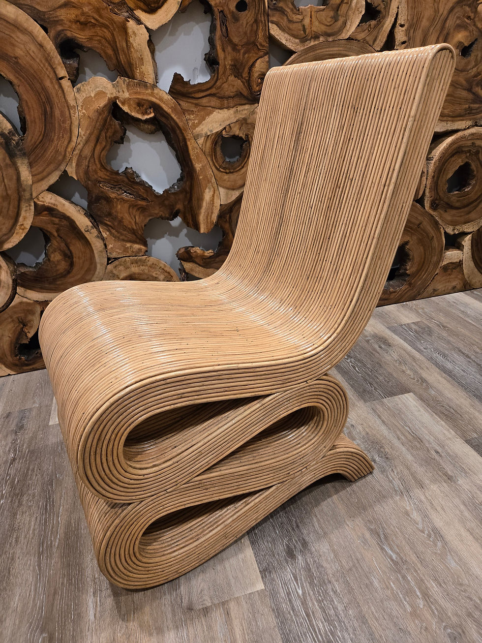Thumbnail: Natural Rattan Snake Chair